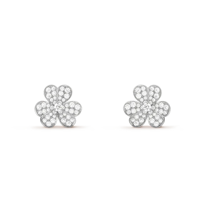 [Eternal Jewelry]CLOVER COMOS DIAMOND EARRINGS SILVER