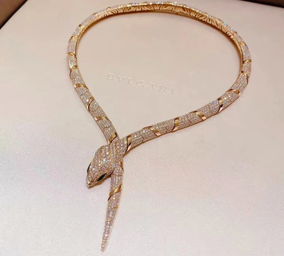 [✨Eternal Jewelry✨]HAUTE COUTURE GOLD SERPENTI NECKLACE