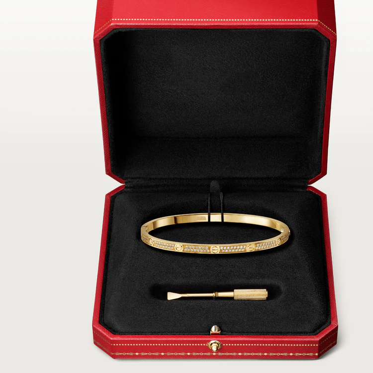 [Eternal Jewelry]LOVE BRACELET 3.65MM DIAMOND-PAVED
