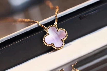 [Eternal Jewelry]CLOVER MINI 9.5mm Pink Necklace