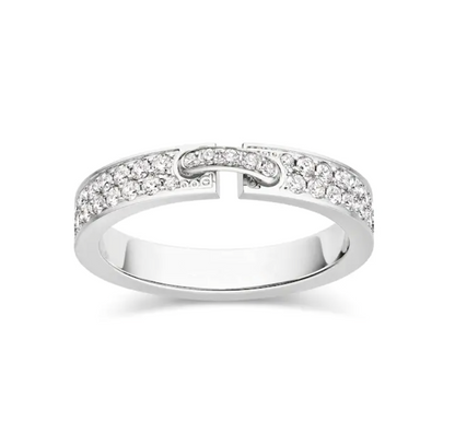 [Eternal Jewelry]ALLIANCE LIENS VIDENCE PAVED DIAMOND 4MM RING