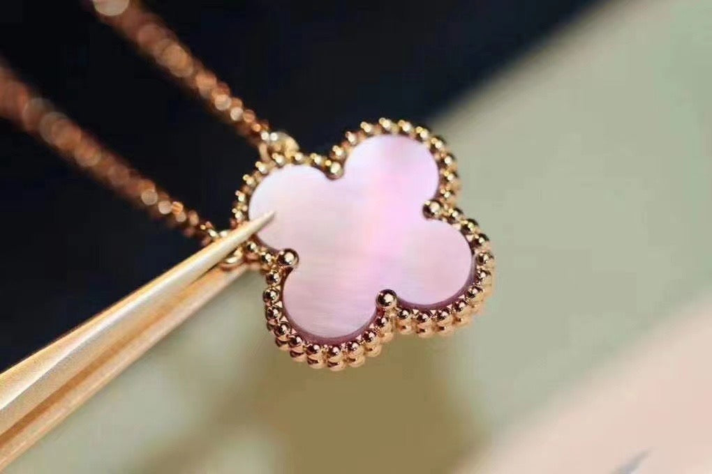 [Eternal Jewelry]CLOVER MINI 9.5mm Pink Necklace