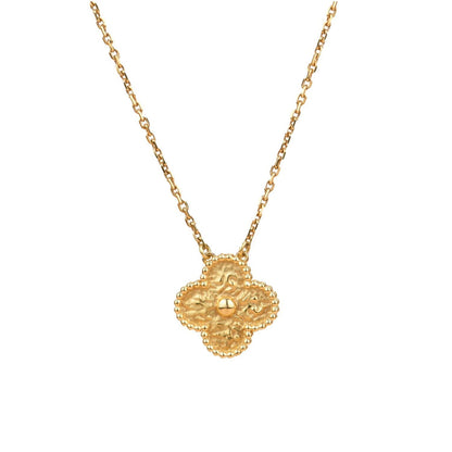 [Eternal Jewelry]CLOVER 15MM  BRONZING NECKLACE