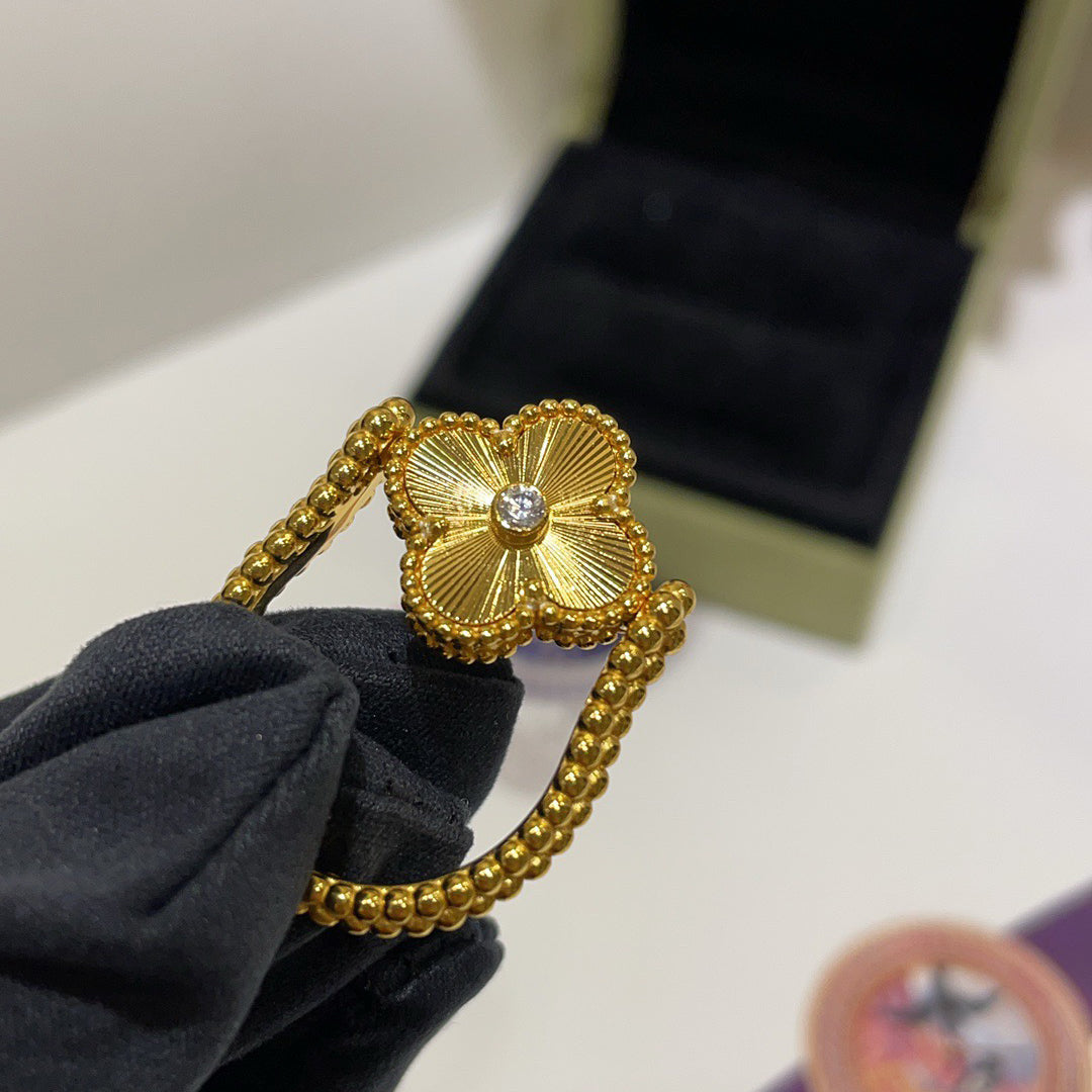 [Eternal Jewelry]CLOVER RIVERSIBLE BLUE AGATE RING