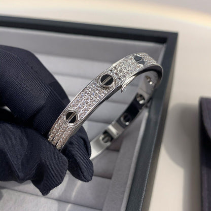 [Eternal Jewelry]LOVE BRACELET 6.1MM DIAMOND-PAVED CERAMIC