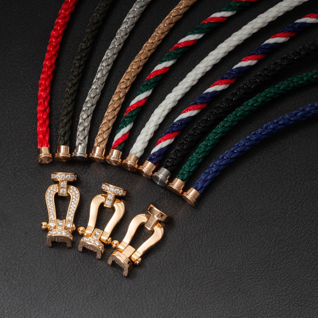 [Eternal Jewelry]FORCE LARGE HORSESHOE FULL DIAMOND BRACELET GOLD