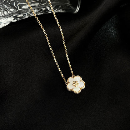 [Eternal Jewelry]LUCKY  WHITE MOP  PLUM BLOSSOM NECKLACE