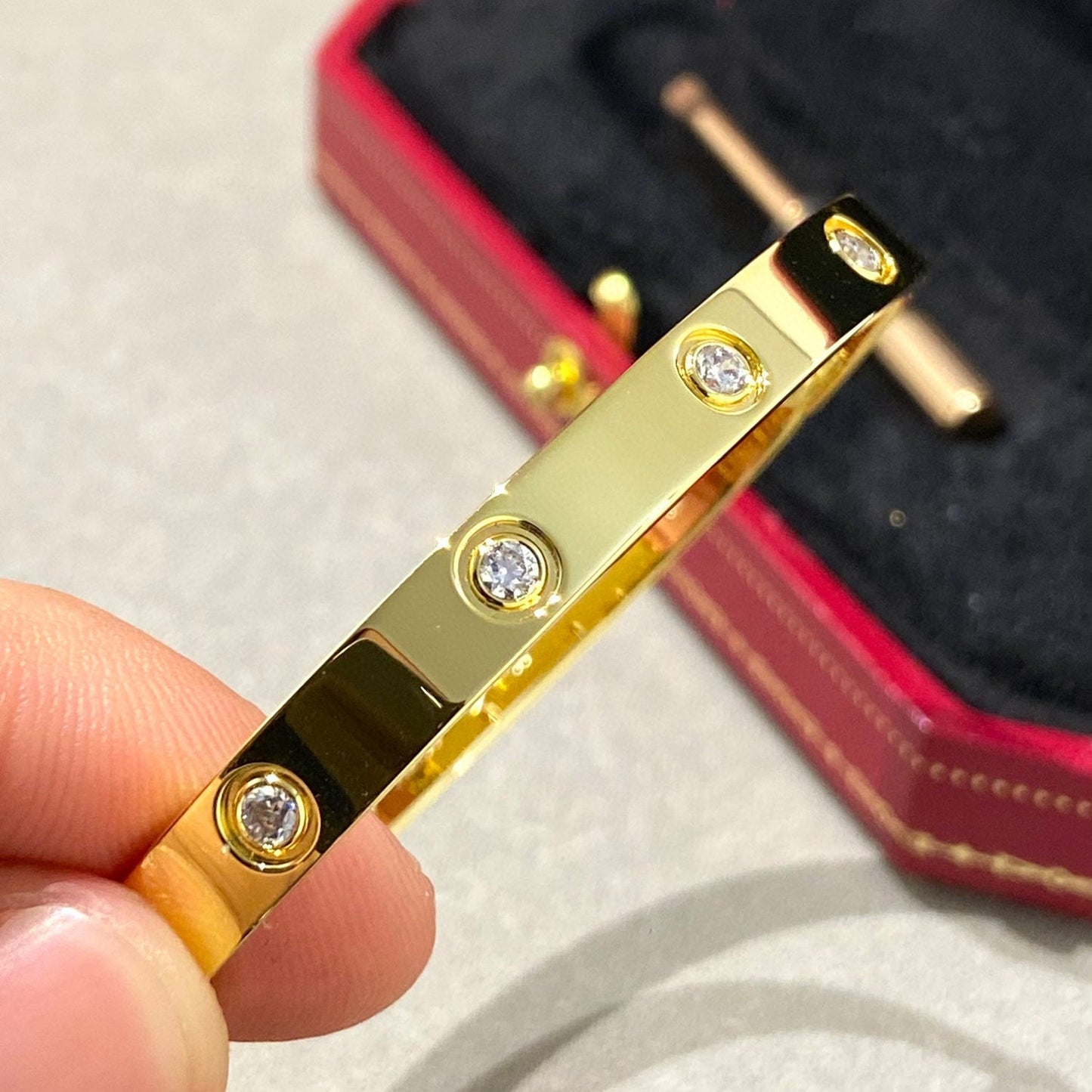 [Eternal Jewelry]LOVE BRACELET 6.1MM 10 DIAMONDS