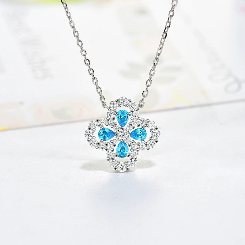 [Eternal Jewelry]LOOP NECKLACE FULL MOTIF DIAMOND 16MM MULTIPLE COLORS