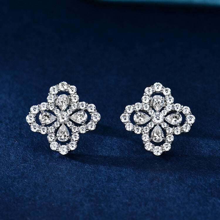 [Eternal Jewelry]LOOP EARRINGS FULL MOTIF DIAMOND 16MM