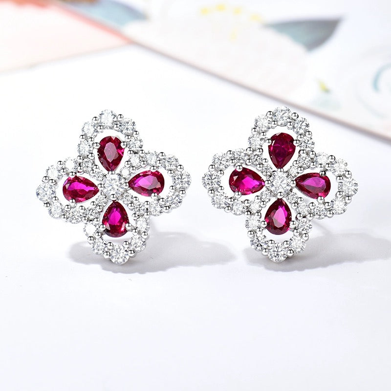 [Eternal Jewelry]LOOP EARRINGS FULL MOTIF DIAMOND 16MM