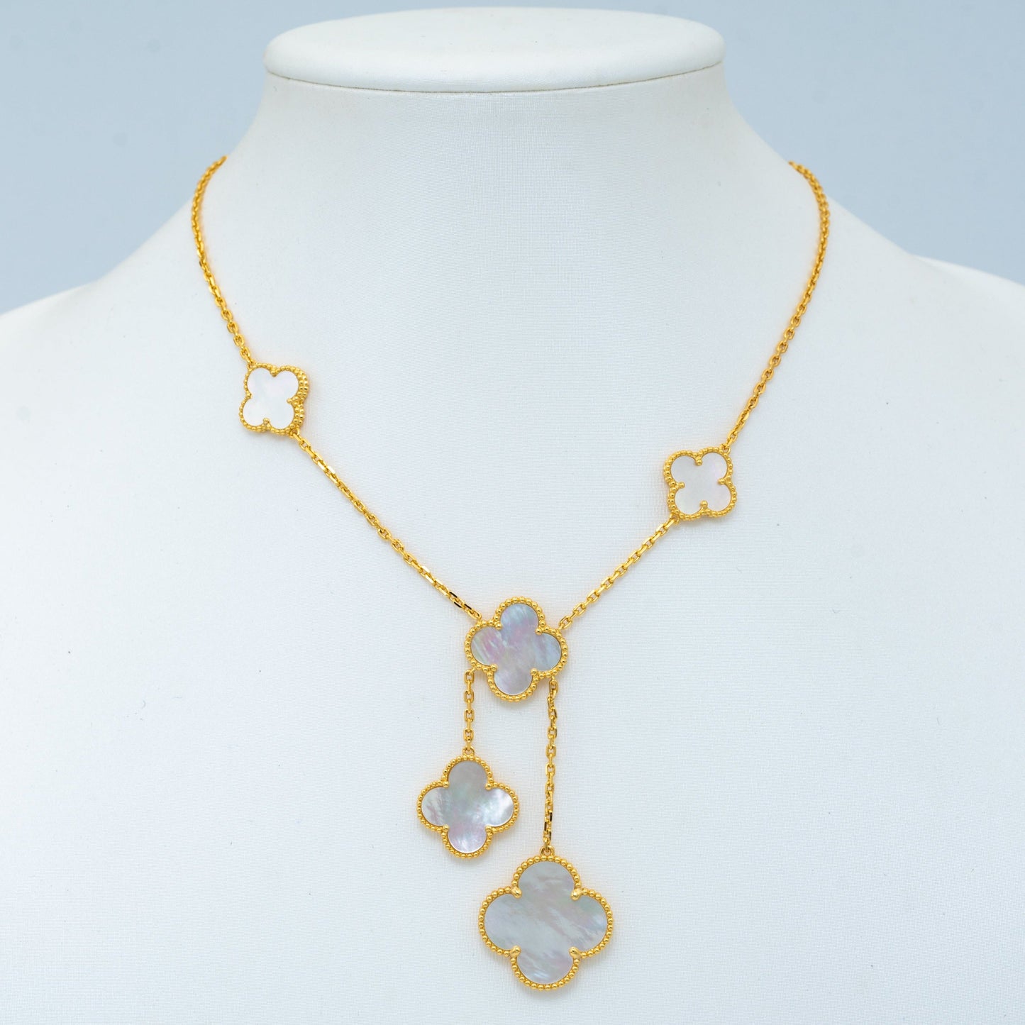 [Eternal Jewelry]CLOVER MOTHER OF PEARL NECKLACE 6 MOTIF
