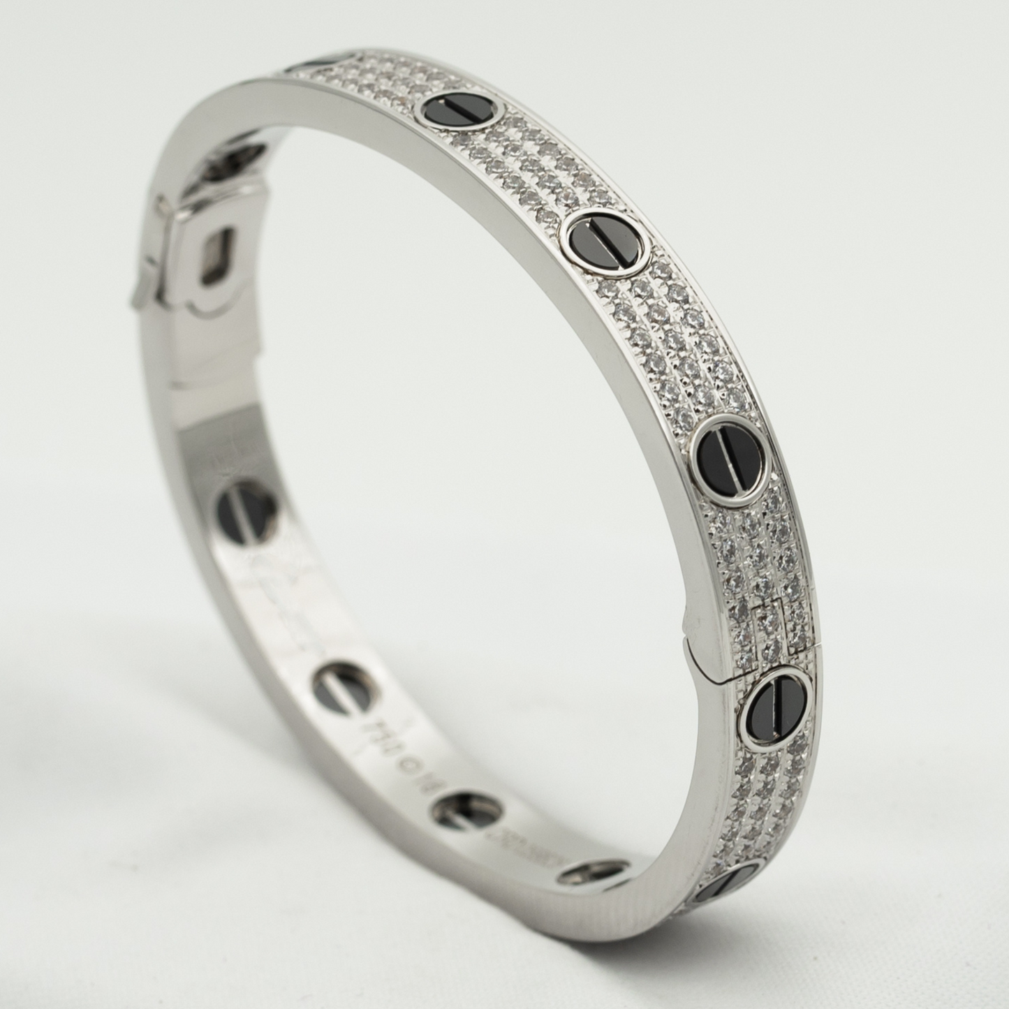 [Eternal Jewelry]LOVE BRACELET 6.1MM DIAMOND-PAVED CERAMIC