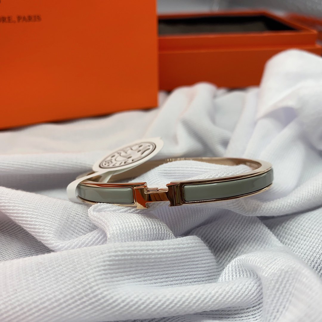 [Eternal Jewelry]CLASSIC HM CLIC GREEN 8MM ENAMEL BRACELET