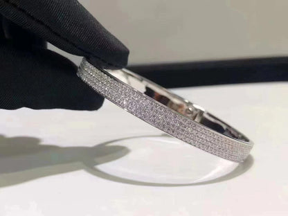 [Eternal Jewelry]HM KELLY BRACELET IN SILVER AND FULL PAVE DIAMOND