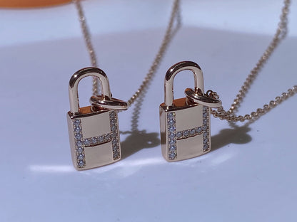 [Eternal Jewelry]HM ADVANCED NICHE LOCK HEAD NECKLACE DIAMONDS