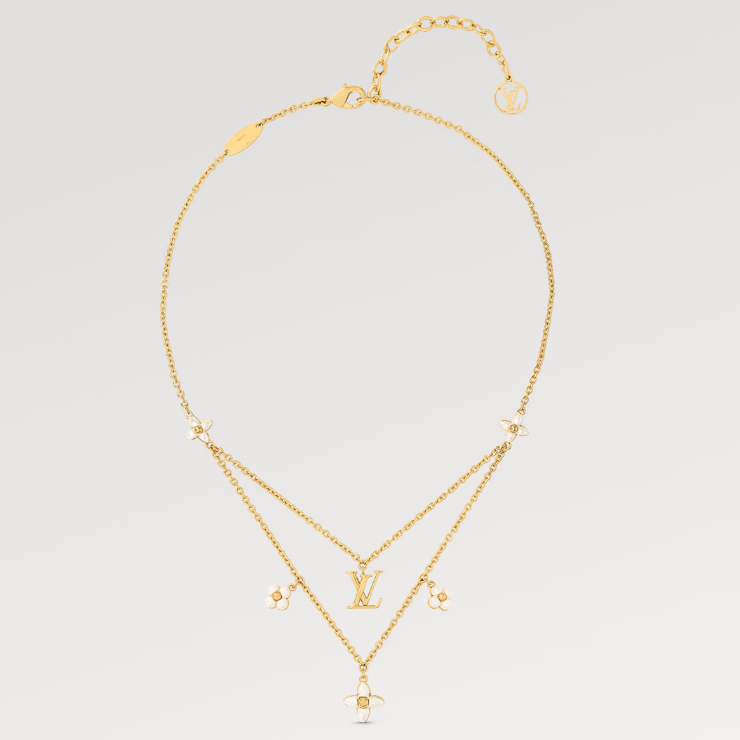 [Eternal Jewelry]FLOWERGRAM GOLD MOP DOUBLE ROW NECKLACE