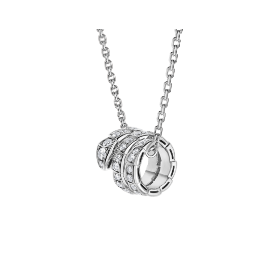 [Eternal Jewelry]SERPENTI  NECKLACE DOUBLE RING DIAMOND
