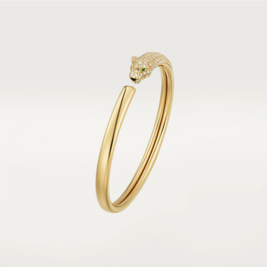 [Eternal Jewelry]PANTHERE GOLD DIAMOND OPEN BRACELET