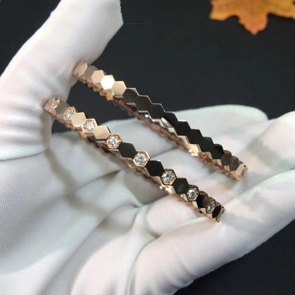 [Eternal Jewelry]BEE LOVE PINK GOLD DIAMOND BRACELET