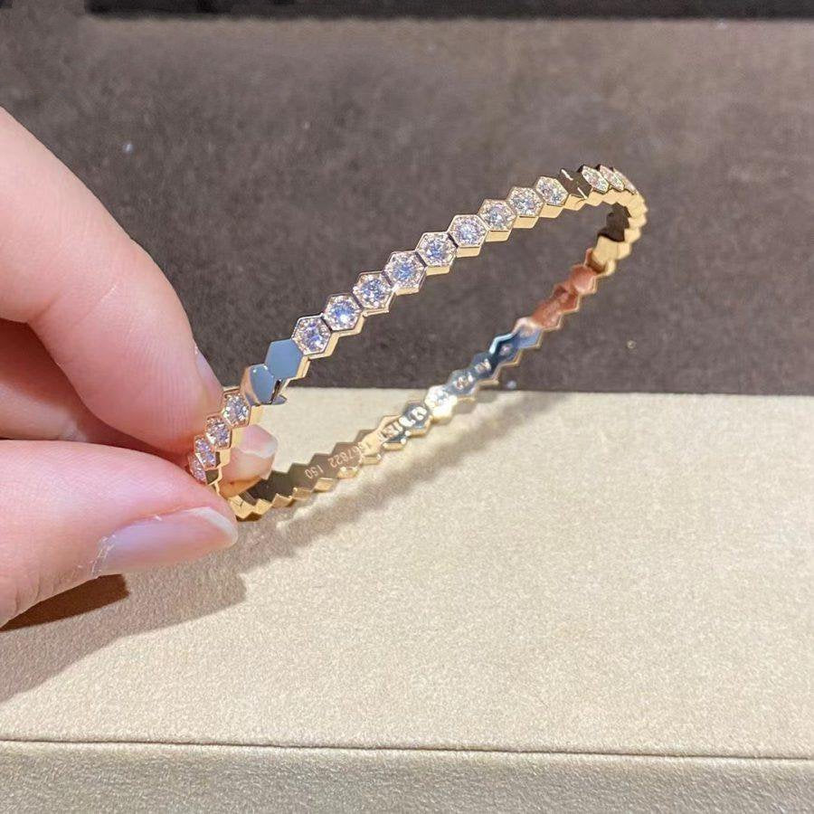 [Eternal Jewelry]BEE LOVE GOLD BRACELET FULL DIAMOND