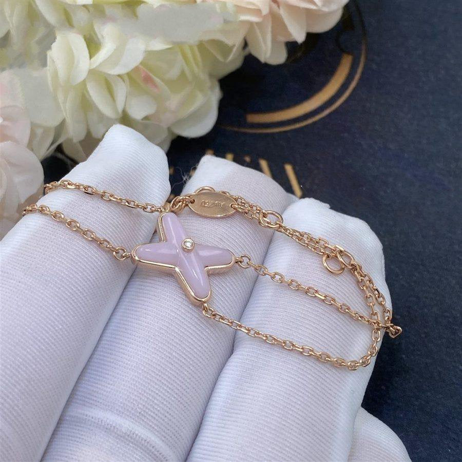 [Eternal Jewelry]JEUX BRACELET PINK MOP PINK GOLD 1 DIAMOND