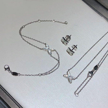 [Eternal Jewelry]JEUX BRACELET WHITE MOP SILVER 1 DIAMOND