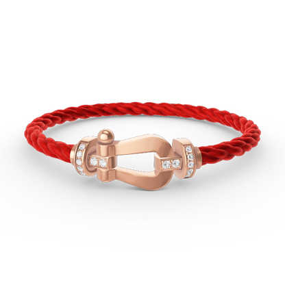 [Eternal Jewelry]FORCE LARGE HORSESHOE HALF DIAMOND BRACELET ROSE GOLD