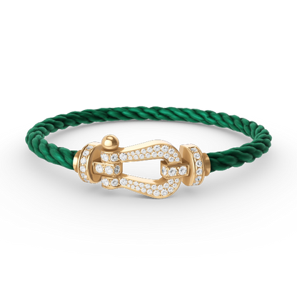 [Eternal Jewelry]FORCE LARGE HORSESHOE FULL DIAMOND BRACELET GOLD