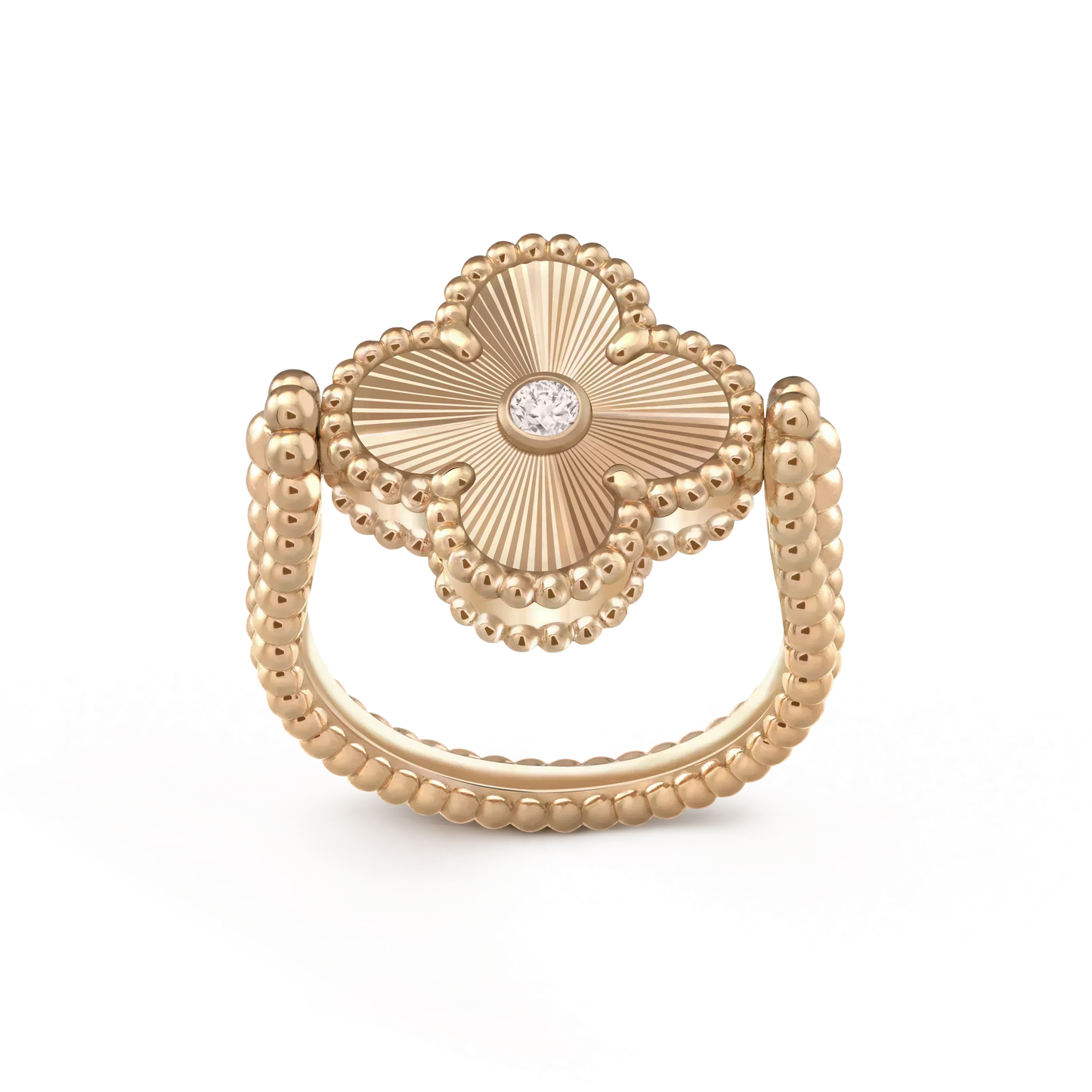 [Eternal Jewelry]CLOVER RIVERSIBLE ROSE GOLD RING