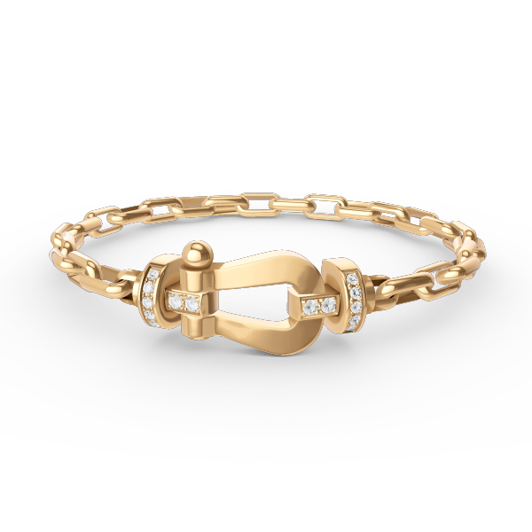[Eternal Jewelry]FORCE LARGE HORSESHOE CLASP  METAL BRACELET