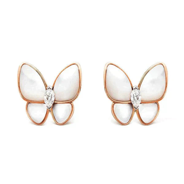 [Eternal Jewelry]BUTTERFLY MOP DIAMOND EARRINGS