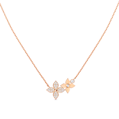 [Eternal Jewelry]STAR BLOSSOM NECKLACE PINK GOLD DIAMONDS
