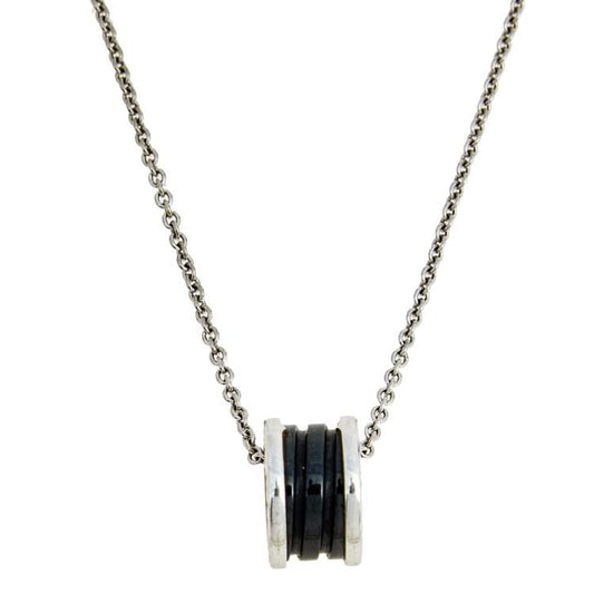 [Eternal Jewelry]ZERO 1 BLACK CERAMIC SILVER NECKLACE