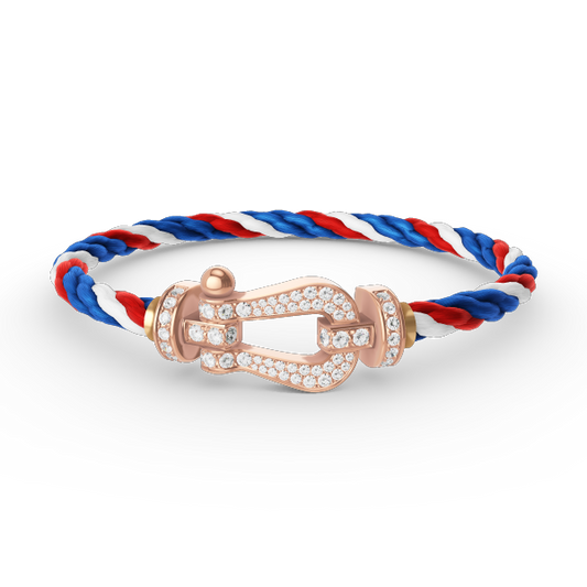 [Eternal Jewelry]FORCE LARGE HORSESHOE FULL DIAMOND BRACELET ROSE GOLD