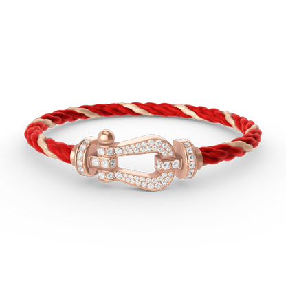 [Eternal Jewelry]FORCE LARGE HORSESHOE FULL DIAMOND BRACELET ROSE GOLD