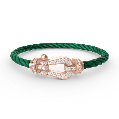 [Eternal Jewelry]FORCE LARGE HORSESHOE FULL DIAMOND BRACELET ROSE GOLD