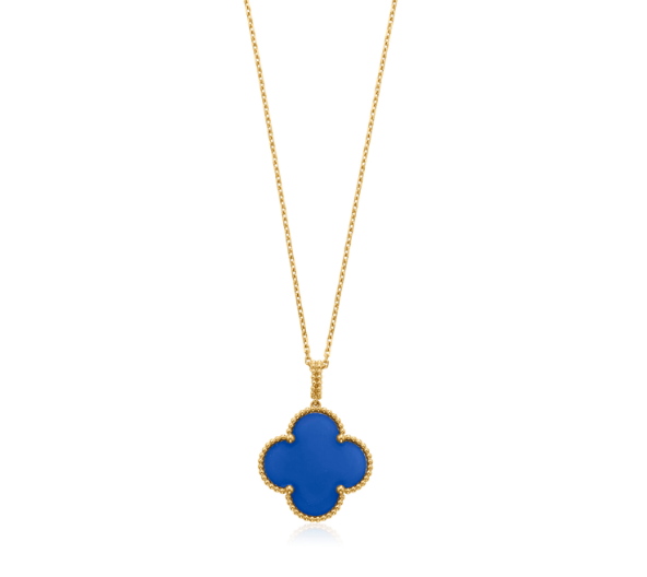 [Eternal Jewelry]CLOVER 25MM NECKLACE TURQUOISE ROSE GOLD