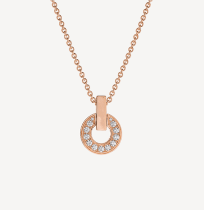 [Eternal Jewelry]GARI NECKLACE PINK GOLD DIAMOND