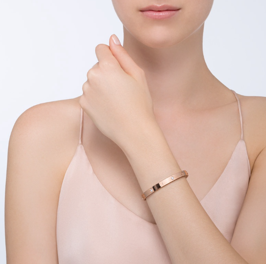 [Eternal Jewelry]LOVE BRACELET 6.1MM 4 DIAMONDS