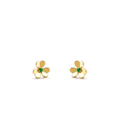 [Eternal Jewelry]FRIVOLE  FLOWER MALACHITE EARRINGS