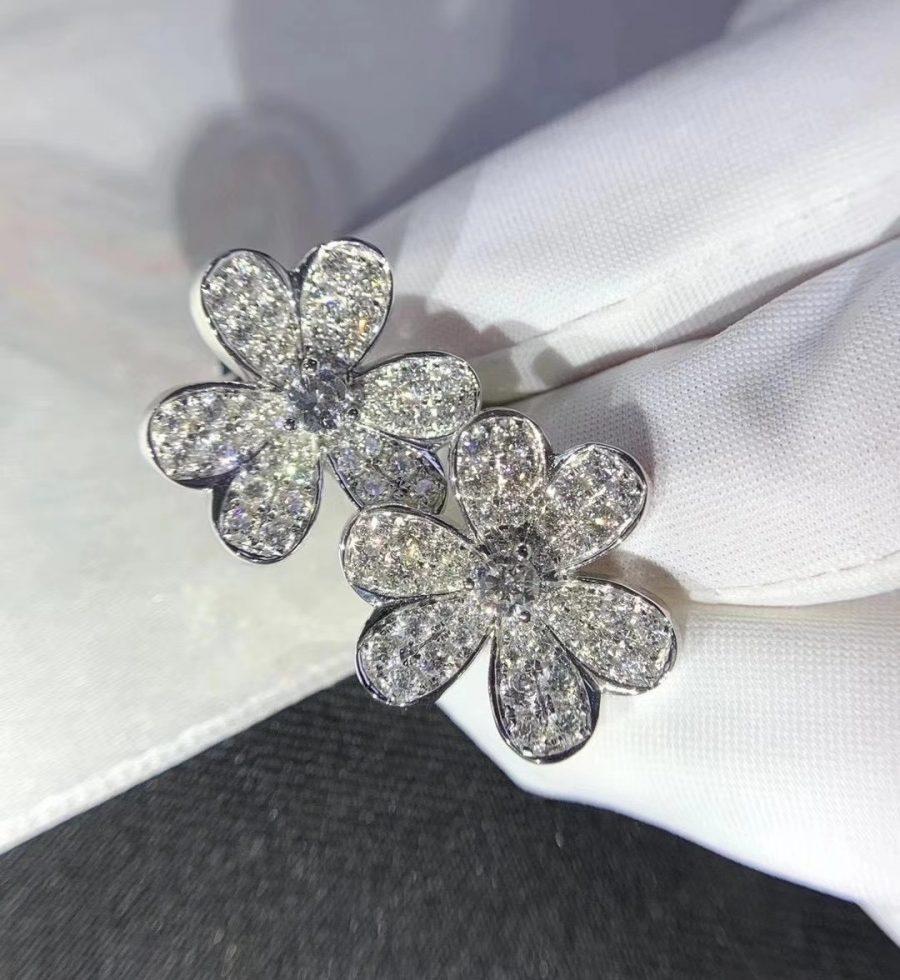 [Eternal Jewelry]FRIVOLE SILVER FLOWER DIAMOND EARRINGS