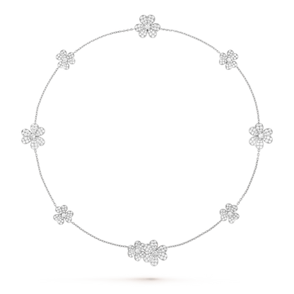 [Eternal Jewelry]FRIVOLE SILVER 9 FLOWERS NECKLACE