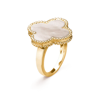 [Eternal Jewelry]CLOVER WHITE MOP RING