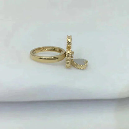 [Eternal Jewelry]SWEET CLOVER WHITE MOP RING
